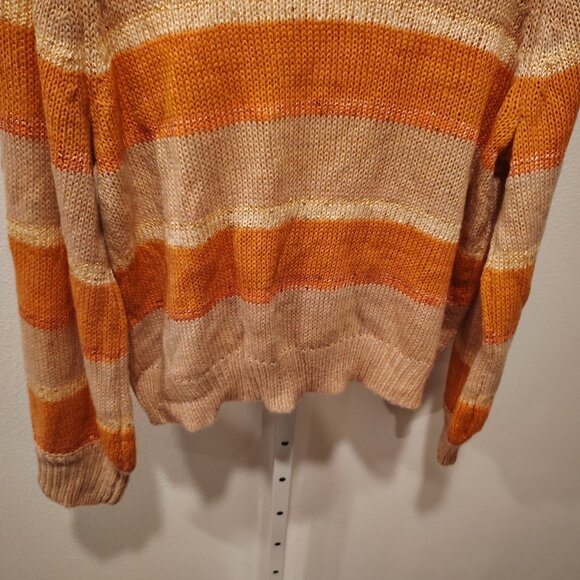 LC Lauren Conrad Women's Blouson Crew Neck Striped Sweater Size XXL NWT Striped - Picture 10 of 11